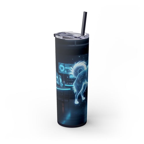 Skinny Tumbler with Straw – 20 oz Stainless Steel Cup