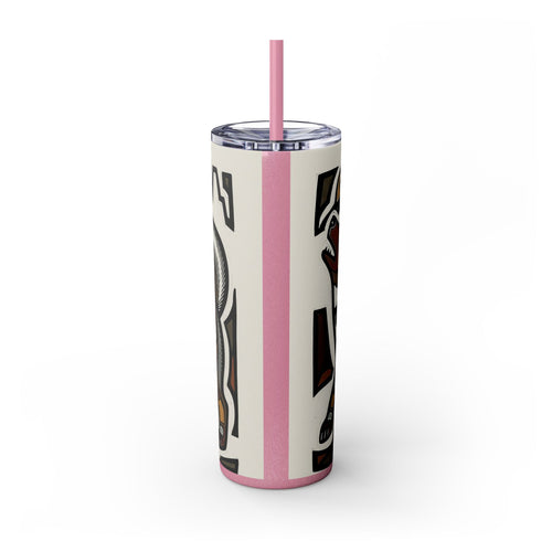 Skinny Tumbler with Straw – 20 oz Stainless Steel Cup