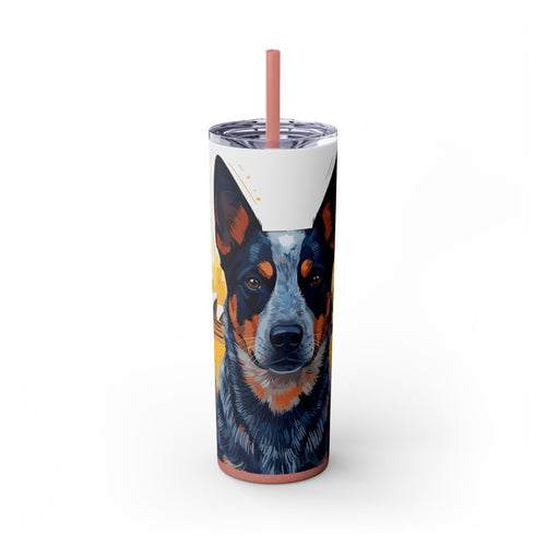 Skinny Tumbler with Straw – 20 oz Stainless Steel Cup
