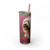 Skinny Tumbler with Straw – 20 oz Stainless Steel Cup