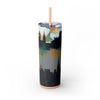 Skinny Tumbler with Straw – 20 oz Stainless Steel Cup