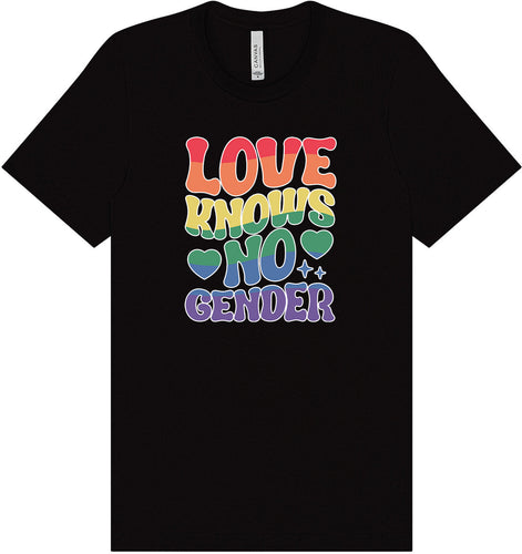 Love Knows No Gender Adult Bella Canvas Shirt