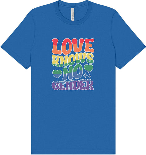 Love Knows No Gender Adult Bella Canvas Shirt