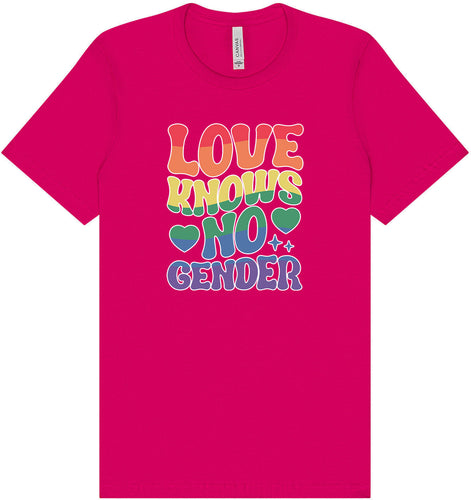Love Knows No Gender Adult Bella Canvas Shirt