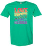 Love Knows No Gender Adult Gildan Soft Shirt