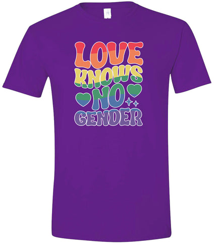 Love Knows No Gender Adult Gildan Soft Shirt