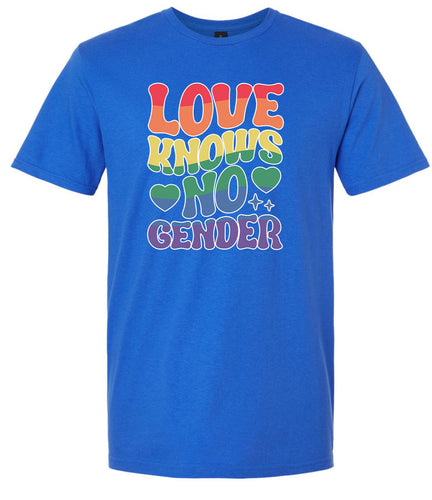 Love Knows No Gender Adult Gildan Soft Shirt