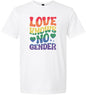 Love Knows No Gender Adult Gildan Soft Shirt