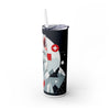 Skinny Tumbler with Straw – 20 oz Stainless Steel Cup
