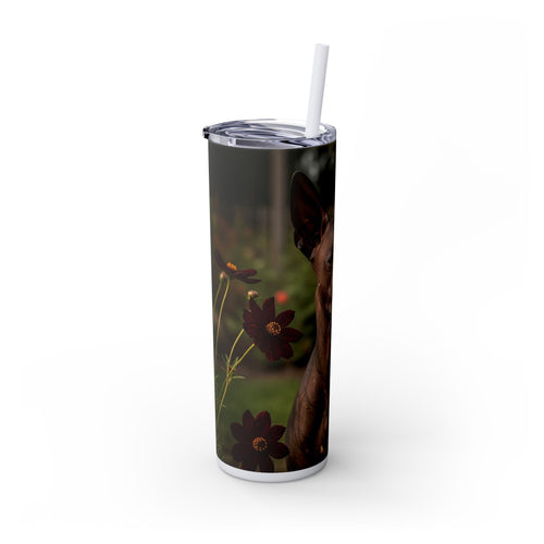 Skinny Tumbler with Straw – 20 oz Stainless Steel Cup