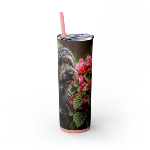 Skinny Tumbler with Straw – 20 oz Stainless Steel Cup