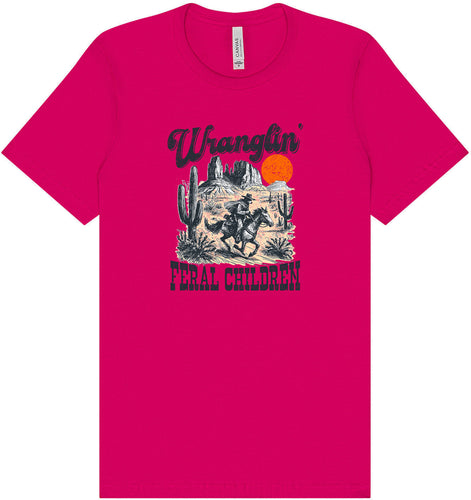 Wranglin' Feral Children Adult Bella Canvas Shirt