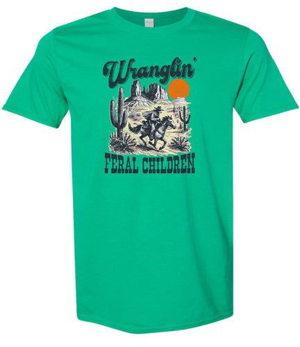 Wranglin' Feral Children Adult Gildan Soft Shirt