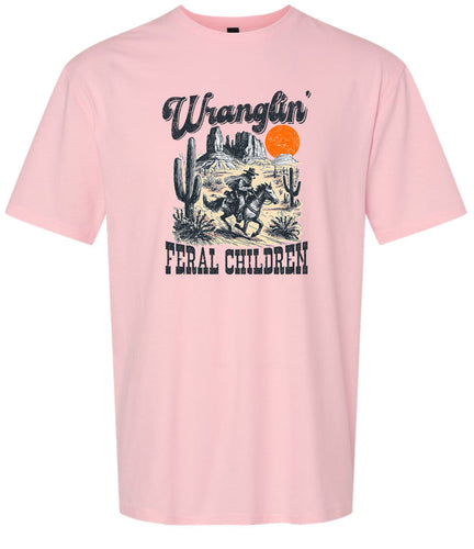 Wranglin' Feral Children Adult Gildan Soft Shirt