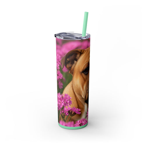 Skinny Tumbler with Straw – 20 oz Stainless Steel Cup
