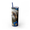 Skinny Tumbler with Straw – 20 oz Stainless Steel Cup