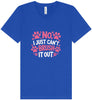 Can't Just Brush it Out Groomer Unisex V-Neck Shirt