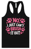 Can't Just Brush it Out Groomer Women's Racerback Tank