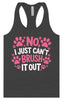 Can't Just Brush it Out Groomer Women's Racerback Tank