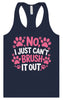 Can't Just Brush it Out Groomer Women's Racerback Tank