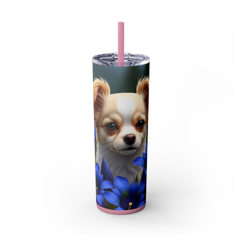 Skinny Tumbler with Straw – 20 oz Stainless Steel Cup
