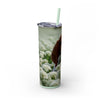 Skinny Tumbler with Straw – 20 oz Stainless Steel Cup