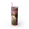 Skinny Tumbler with Straw – 20 oz Stainless Steel Cup