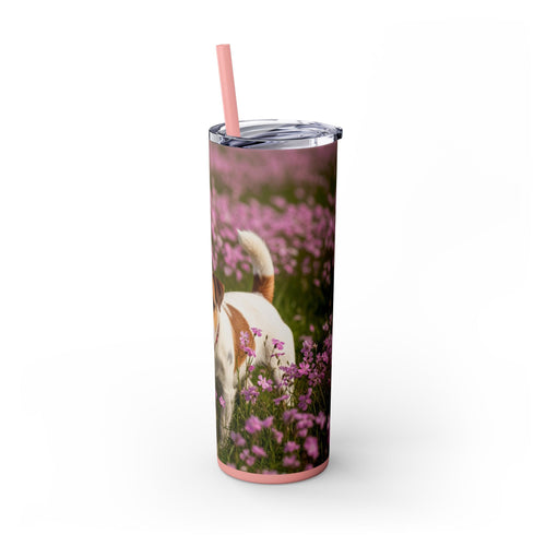 Skinny Tumbler with Straw – 20 oz Stainless Steel Cup