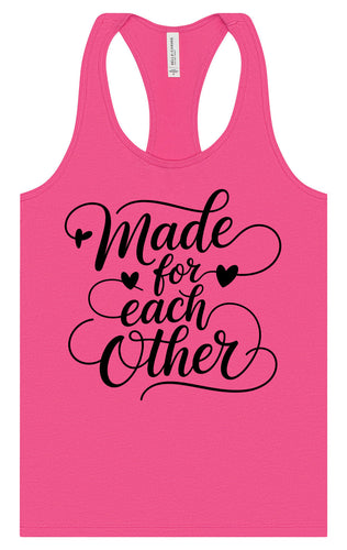 Made for Each Other Women's Racerback Tank