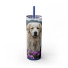 Skinny Tumbler with Straw – 20 oz Stainless Steel Cup