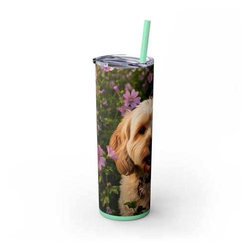 Skinny Tumbler with Straw – 20 oz Stainless Steel Cup