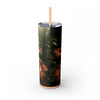 Skinny Tumbler with Straw – 20 oz Stainless Steel Cup