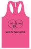 Dad Jokes Venn Diagram Women's Racerback Tank