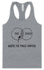 Dad Jokes Venn Diagram Women's Racerback Tank