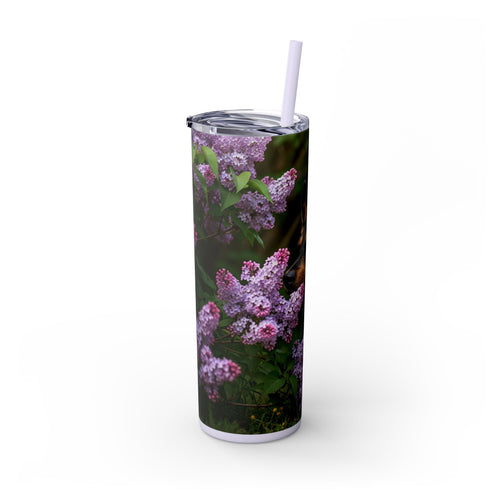 Skinny Tumbler with Straw – 20 oz Stainless Steel Cup