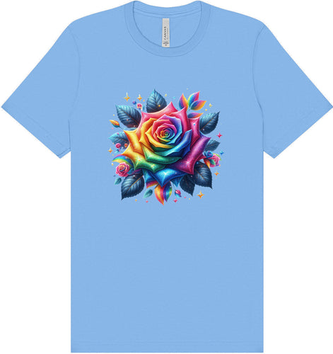 Rainbow Rose Adult Bella Canvas Shirt