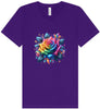 Rainbow Rose Unisex V-Neck Shirt