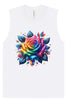 Rainbow Rose Muscle Tank