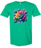Rainbow Rose Adult Gildan Soft Shirt