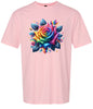 Rainbow Rose Adult Gildan Soft Shirt
