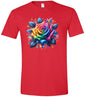 Rainbow Rose Adult Gildan Soft Shirt