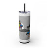 Skinny Tumbler with Straw – 20 oz Stainless Steel Cup