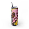 Skinny Tumbler with Straw – 20 oz Stainless Steel Cup