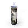 Skinny Tumbler with Straw – 20 oz Stainless Steel Cup