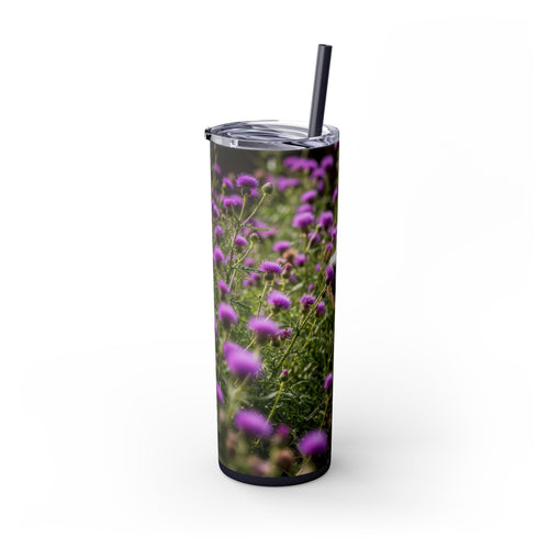Skinny Tumbler with Straw – 20 oz Stainless Steel Cup