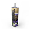 Skinny Tumbler with Straw – 20 oz Stainless Steel Cup