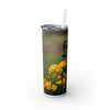 Skinny Tumbler with Straw – 20 oz Stainless Steel Cup