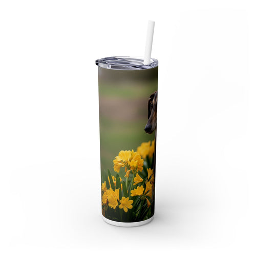 Skinny Tumbler with Straw – 20 oz Stainless Steel Cup