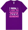 Too Young To Be A Grandma Adult Bella Canvas Shirt