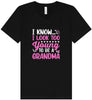 Too Young To Be A Grandma Unisex V-Neck Shirt